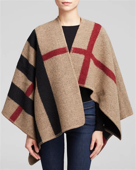 burberry mega check cape|burberry check cape.